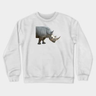 Black rhino / Swiss Artwork Photography Crewneck Sweatshirt